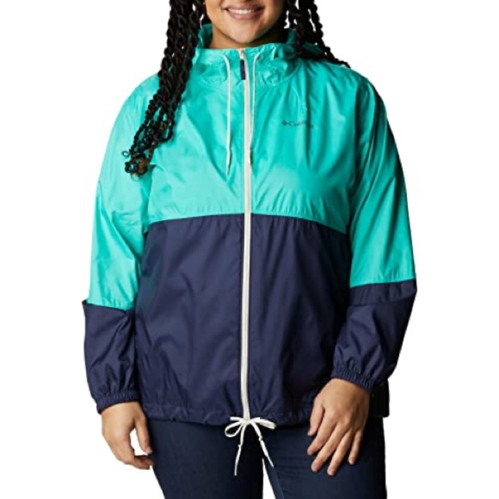 Columbia Women’s Windbreaker Jacket – Teal/Navy – Medium (NWOT)